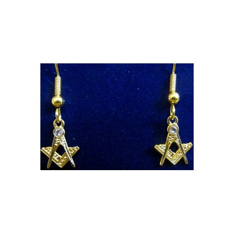 Square and Compasses Earrings - Letchworths Shop: Masonic Accessories